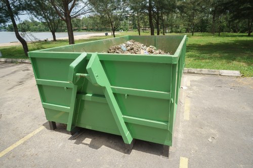 Truck loaded with cleared furniture ready for transport
