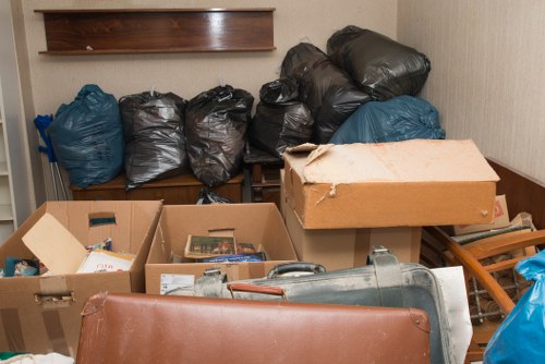 Organized living room space after furniture clearance